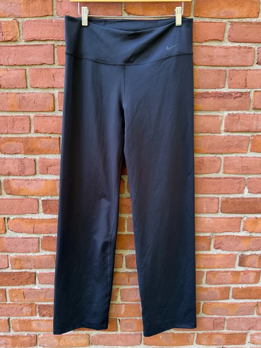 Nike Womens Black Dri-Fit Wide Leg Athletic Pants